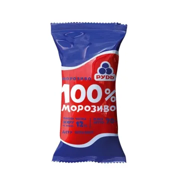 Морозиво 70г Рудь 100% морозиво