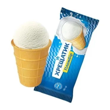 Морозиво 100г Хрещатик пломбір 15% жиру